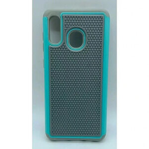 Dahkoiz Hybrid Case For Galaxy A20 A30‎ Mint Green Gray 2 Screen Protectors